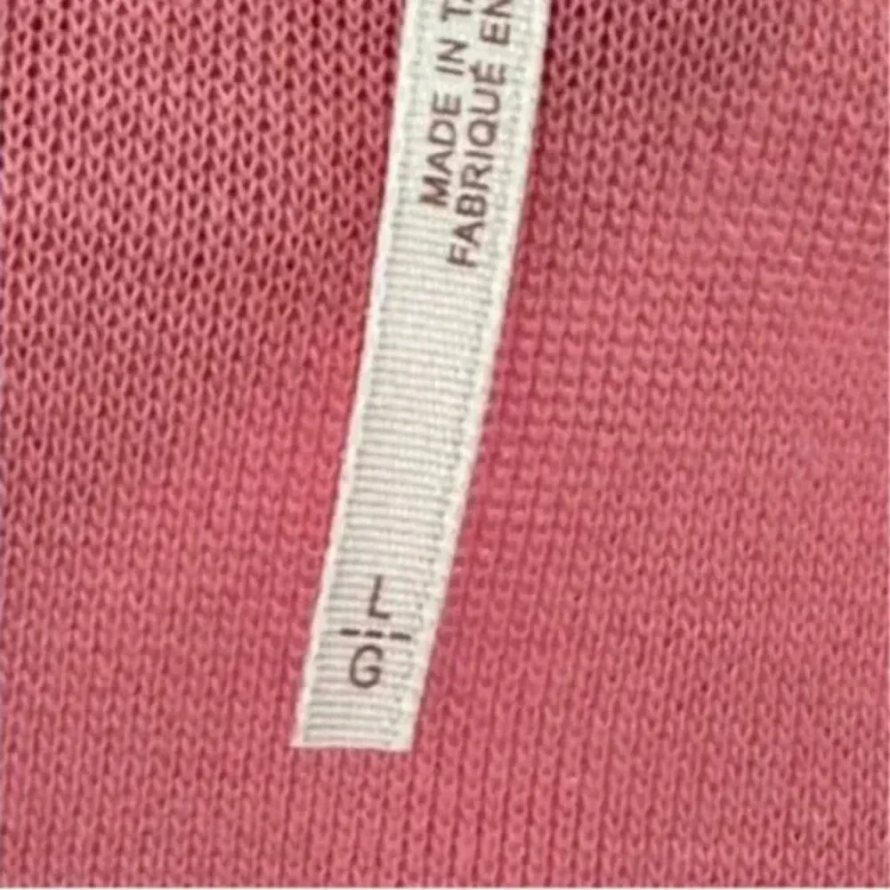 Free People Women's Off-the-Shoulder Asymmetrical Modal Pink Crop Top Size Large